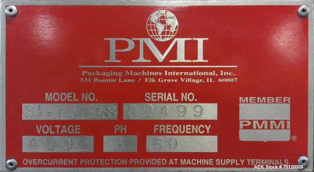 Used PMI SI-TW-30SS Tray Shrink Wrapper & Heat Tunnel | Stainless Steel Shrink Packaging System