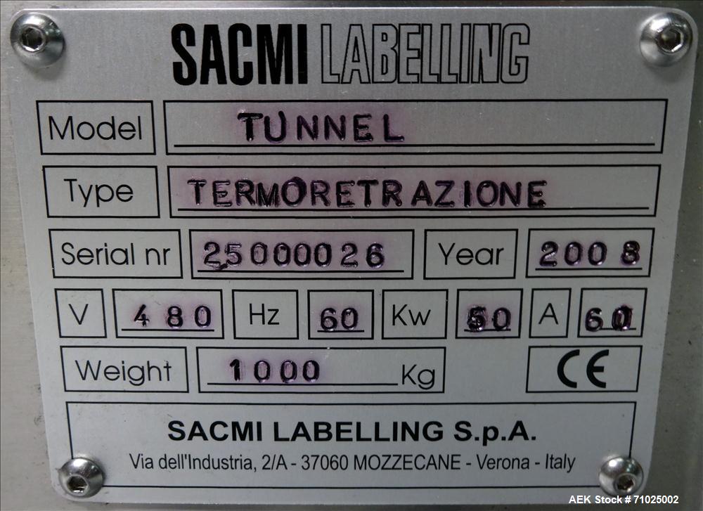 Used Sacmi Sleeve Labeling Electric Heat Tunnel