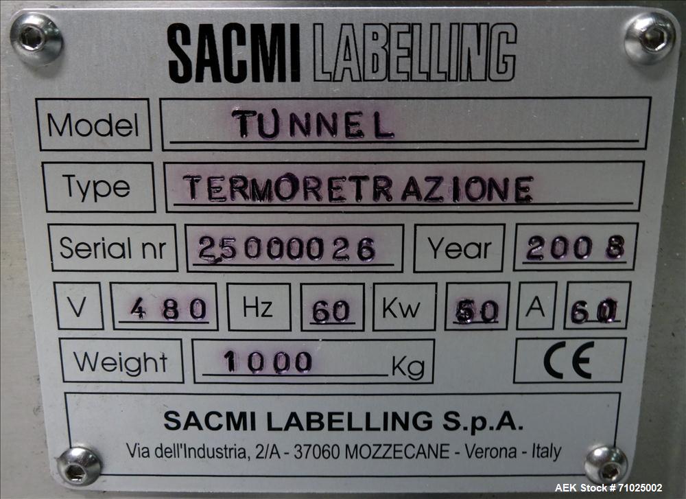 Used- Sacmi Sleeve Labeling Electric Heat Tunnel