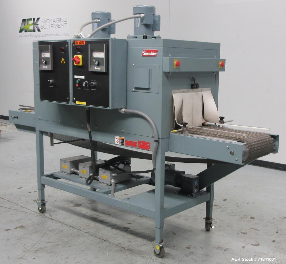 Used Shanklin Model CT62 Dual Zone Shrink Tunnel