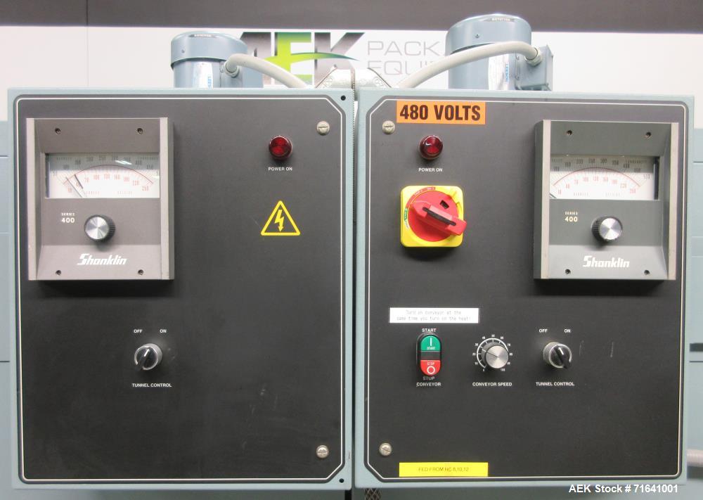 Used Shanklin Model CT62 Dual Zone Shrink Tunnel
