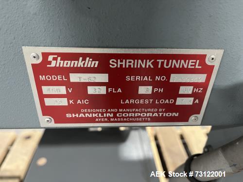 Shanklin T-62 Heat Shrink Tunnel