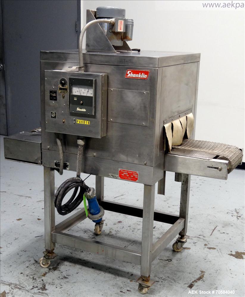 Used Shanklin Shrink Tunnel, Model T-6XLSS