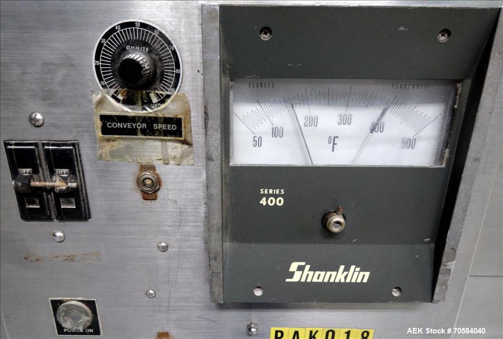 Used Shanklin Shrink Tunnel, Model T-6XLSS