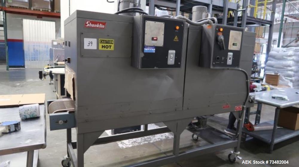 Used – Shanklin T-72 Dual Chamber Heat Tunnel – Variable Speed Shrink Packaging System