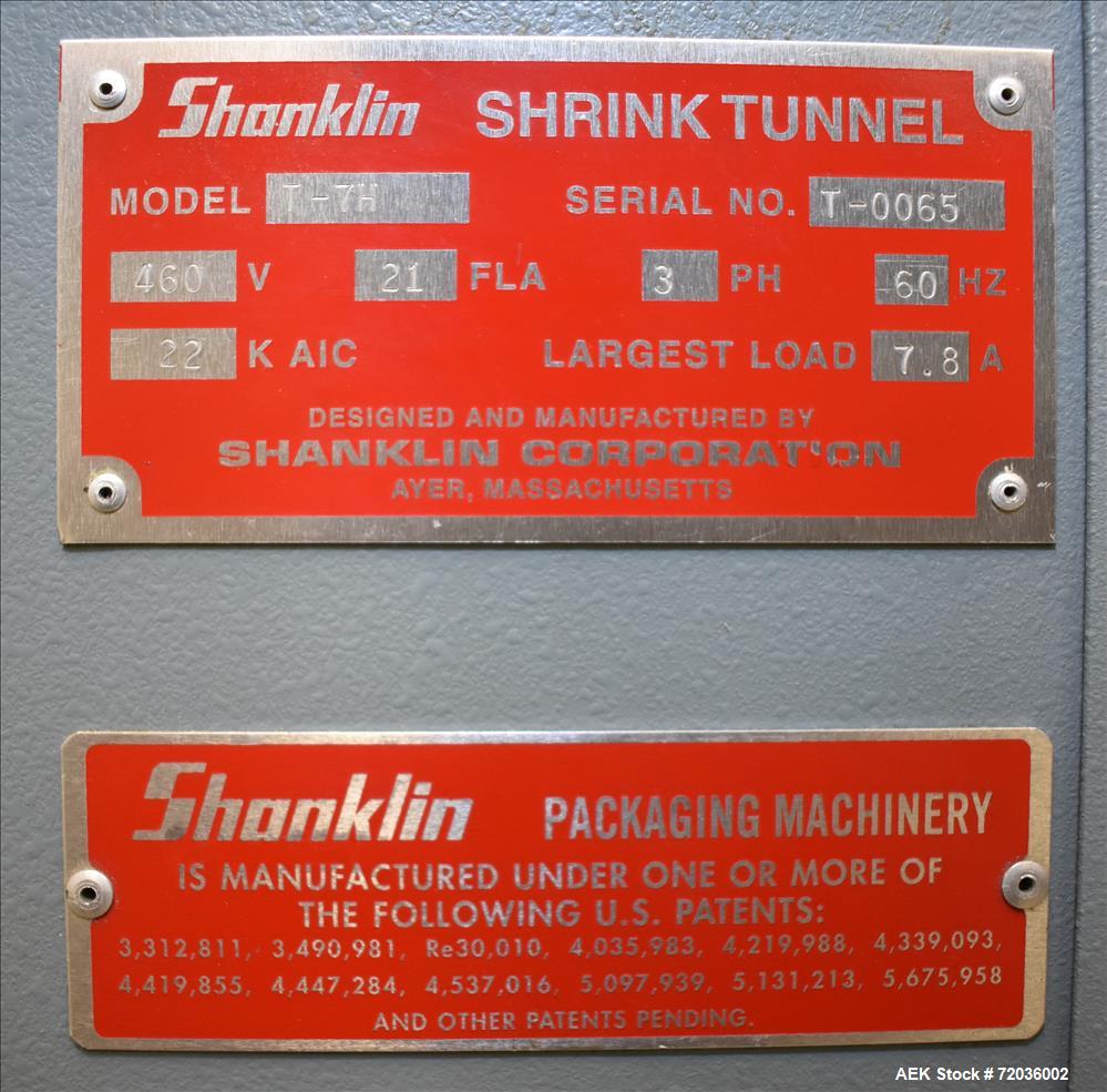 Used- Shanklin Shrink Tunnel. Model T-7H