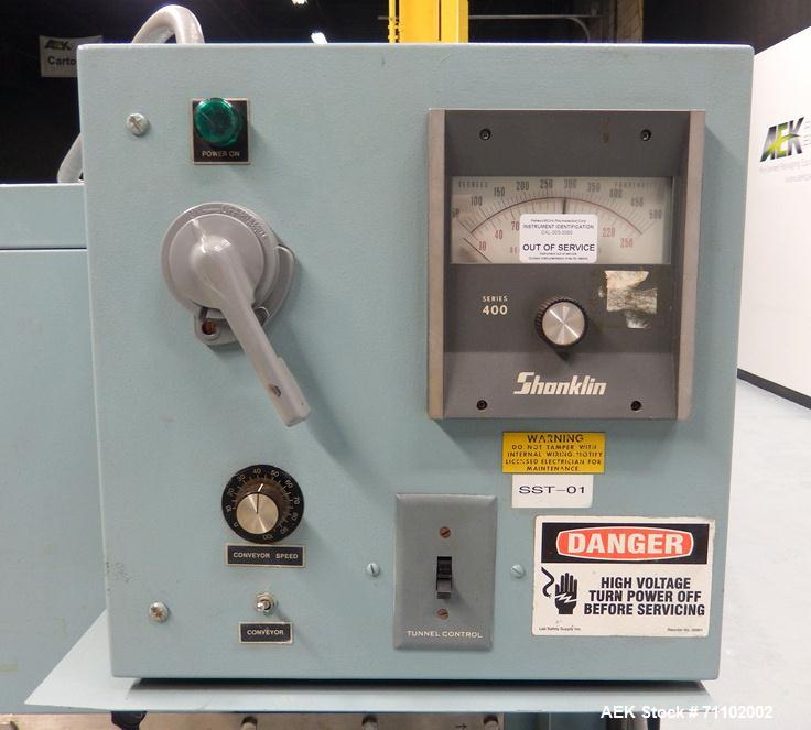 Used Shanklin Shrink Tunnel. Model T-7XL