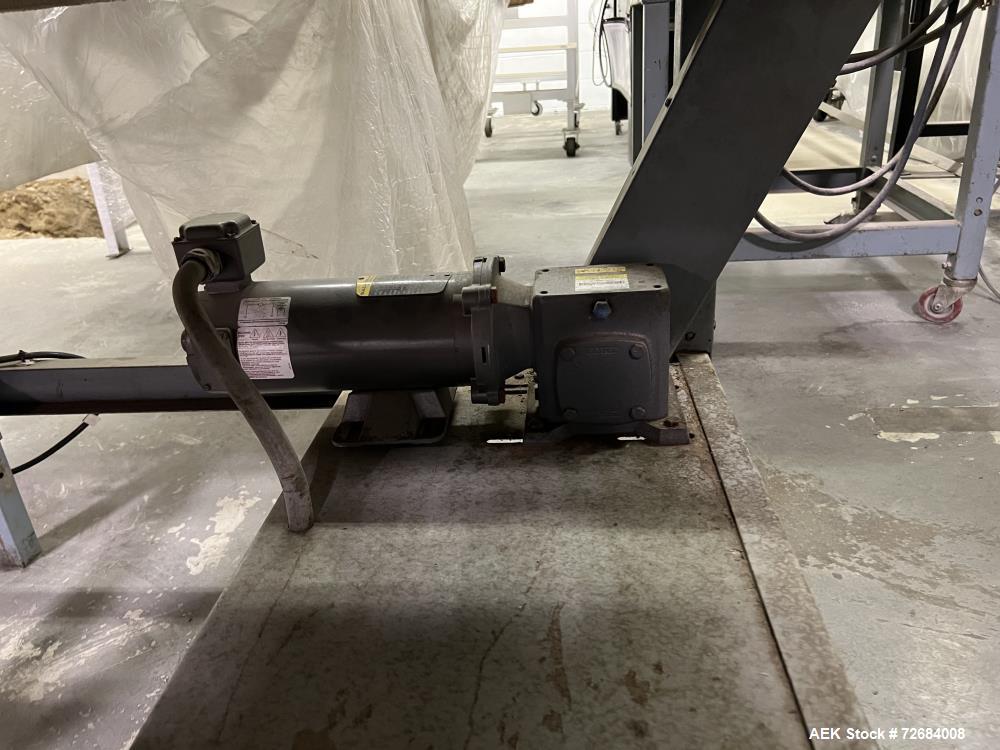Used Shanklin T-7XL Shrink Tunnel. Serial# T-8953. Belt 14" wide x 74" long, speed approximate variable 15 feet/minute to 120 feet/minute, temperature range approximate 50 - 500 degrees F. 230V, 1 ph...