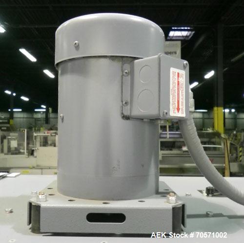 Used Shanklin T71 High Speed Shrink Tunnel. Single chamber high speed unit capable of speeds from 25 to 150 FPM. Chamber size 10" high x 22" wide x 60" long. Mesh chain conveyor is 116" long and adju...