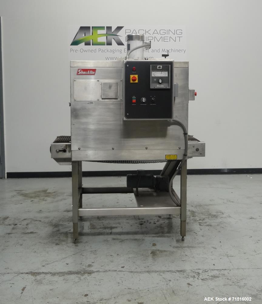 Used Shanklin Model T-7XLSS Stainless Steel Shrink Tunnel