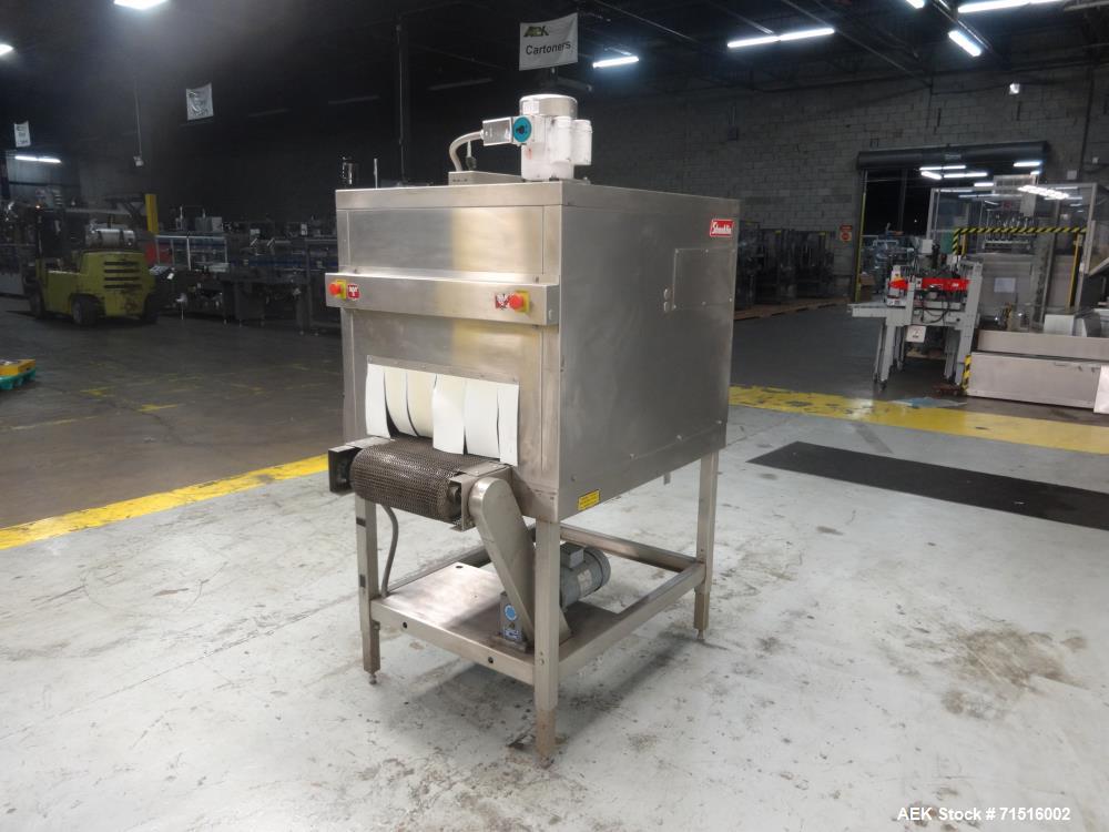 Used Shanklin Model T-7XLSS Stainless Steel Shrink Tunnel