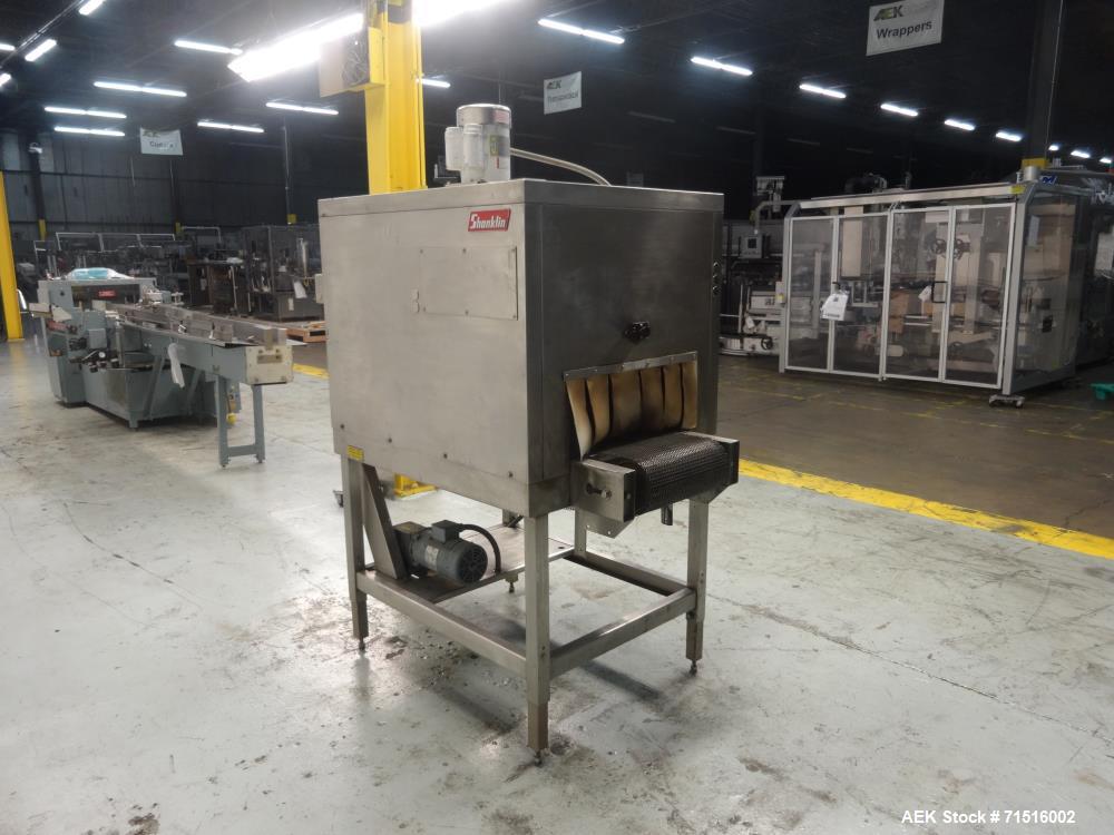 Used Shanklin Model T-7XLSS Stainless Steel Shrink Tunnel