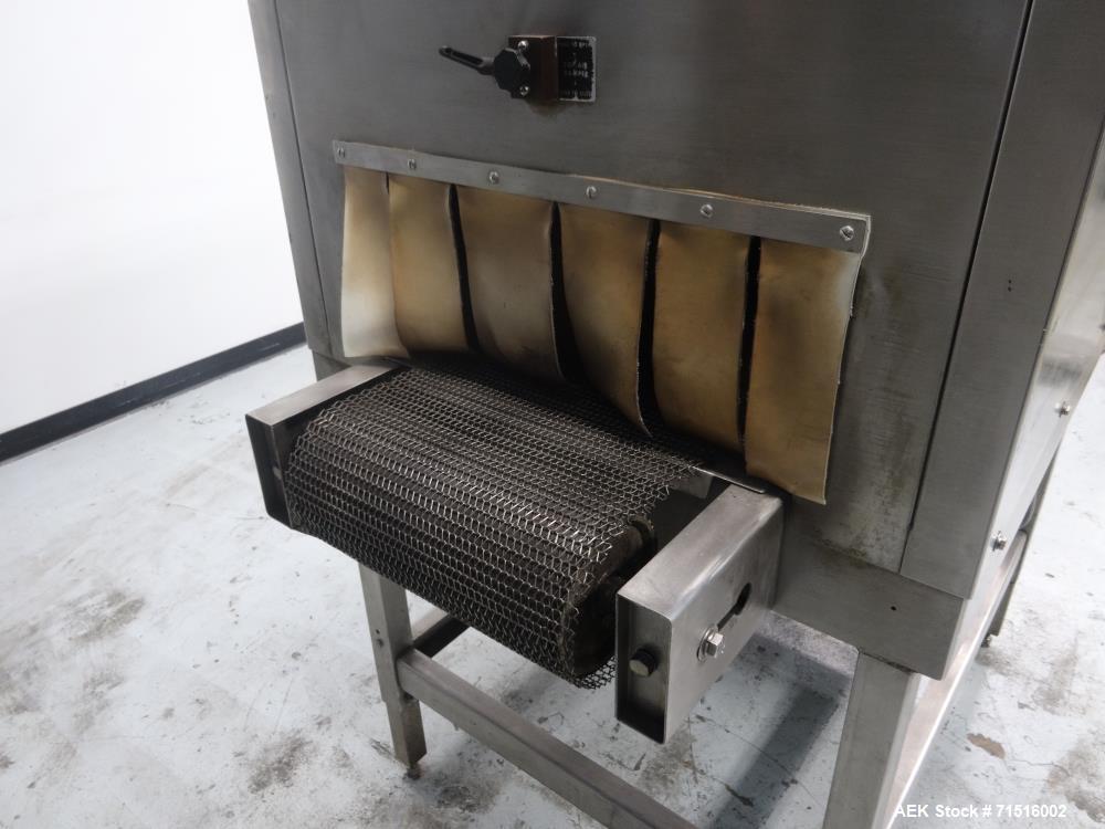 Used Shanklin Model T-7XLSS Stainless Steel Shrink Tunnel