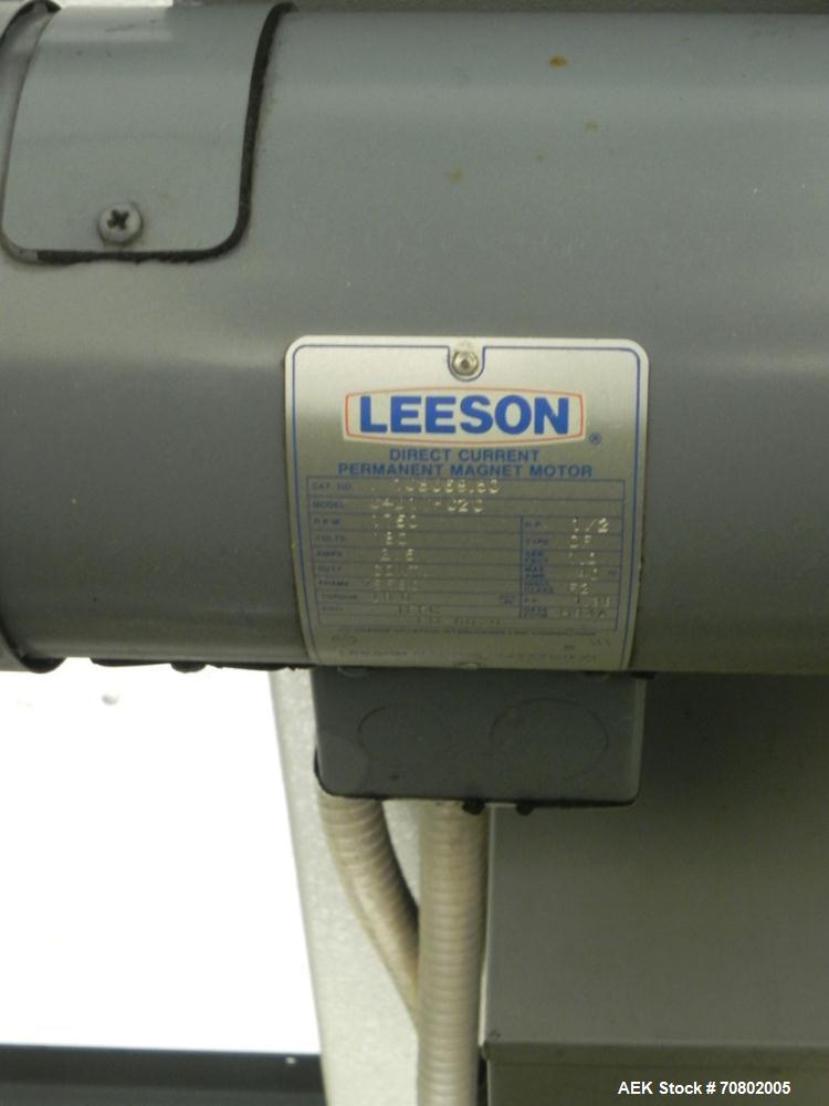Used Shanklin Model T-7XL Single Zone Heat Shrink Tunnel. Tunnel conveyor is rated at speeds from 15 to 120 ft per minute. Has temperature controls from 50 to 500 deg. F. Has a 4-8" high (adjustable)...