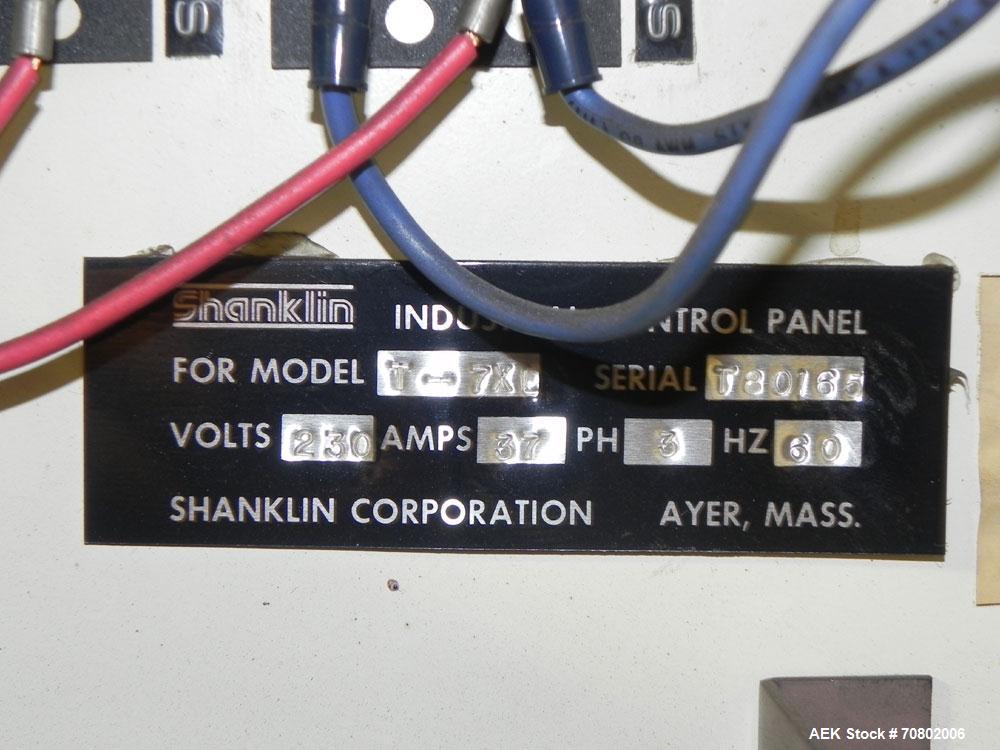 Used Shanklin Model T-7XL Single Zone Heat Shrink Tunnel