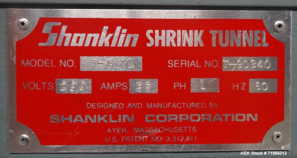 Used Shanklin T-6 XL Shrink Tunnel