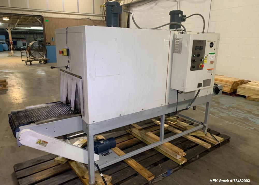 Used – Texwrap Model 1322-02 Dual Chamber Shrink Tunnel – Variable Speed Stainless Steel Mesh Belt