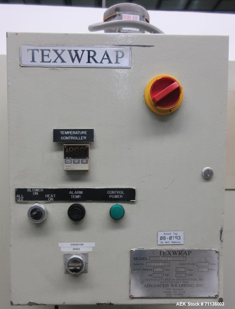 Used Texwrap Model T1322 Shrink Tunnel