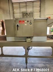 Used- PMI Model ST-601 Large Frame Shrink Tunnel. Chamber height: 18" x Width: 48". Conveyor width: 41-1/2", conveyor height...