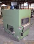 Used Signature Packaging 2412-TM Shrink Tunnel. Dual chamber shrink tunnel with twin blowers, mesh belt and variable speed 7' long x 16