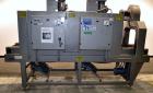 Used Arpac Shrink Tunnel, Model T-28-18-68, Carbon Steel. Approximate 20’’ wide x 118’’ long plastic mesh belt, driven by a 1/4hp, 3/60/230/460 volt, 1725 rpm gear motor. Tunnel opening 28’’ wide x 1...
