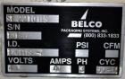 Used Carbon Steel Belco Packaging Systems High Speed Re-Circulating Air Shrink Tunnel, Model ST2210HS