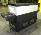 Used Besler Model T-15-9-3PH Mesh Belt Shrink Tunnel