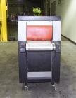 Used Besler Model T-15-9-3PH Mesh Belt Shrink Tunnel. Machine is capable of speeds up to 198 feet per minute. Has 9