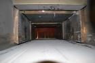 Used Great Lakes Shrink Tunnel, Model HVD-12-22-90-HP, Carbon Steel. Approximate 19’’ wide x 122’’ long solid belt, driven by a 1/2hp, 90 volt DC gear motor. Tunnel opening 25’’ wide x 17’’ tall x 90...