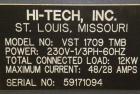 Used Carbon Steel Hi-Tech Shrink Tech Systems Shrink Tunnel, Model VST-1709-TMB