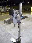 Used Kalish Neck Bander Shrink Tunnel, 4’’ wide x 18’’ long. Includes a Leister hot air blower, model Hotwind S. Maximum air outlet temperature 650 deg C. The Leister is a compact heat gun for proces...