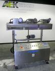 Used NAFM Heat Shrink Tunnel, Model GS-100T, Stainless Steel. Approximate 5’’ wide x 68’’ long heat section, (3) top mounted blowers. 1/2hp Gear motor raise and lower. Mounted on a stainless steel fr...