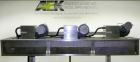 Used NAFM Heat Shrink Tunnel, Model GS-100T, Stainless Steel. Approximate 5’’ wide x 68’’ long heat section, (3) top mounted blowers. 1/2hp Gear motor raise and lower. Mounted on a stainless steel fr...