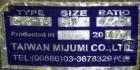 Used NAFM Heat Shrink Tunnel, Model GS-100T, Stainless Steel. Approximate 5’’ wide x 68’’ long heat section, (3) top mounted blowers. 1/2hp Gear motor raise and lower. Mounted on a stainless steel fr...