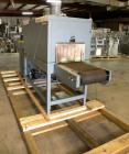 Used Shanklin Dual Chamber Heat Shrink Tunnel, Model  T-62, Carbon steel. Dual chamber high speed unit capable of speeds from 25 to 150 FPM. Chamber size 10