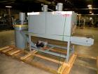 Used Shanklin Dual Chamber Heat Shrink Tunnel, Model  T-62, Carbon steel. Dual chamber high speed unit capable of speeds from 25 to 150 FPM. Chamber size 10