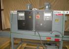 Used Shanklin Dual Chamber Heat Shrink Tunnel, Model  T-62, Carbon steel. Dual chamber high speed unit capable of speeds from 25 to 150 FPM. Chamber size 10