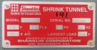 Used Shanklin T-71 High Speed Shrink Tunnel