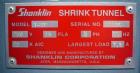 Used Shanklin Model T-7F Shrink Tunnel