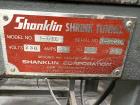Used-Shanklin T-6XL Shrink Tunnel. Serial# T-90210. Belt 11" wide x 57" long, speed approximate variable 15 feet/minute to 6...