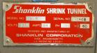 Used Shanklin High Capacity Shrink bundler Tunnel, Model T-8, Carbon Steel. Tunnel passage 12