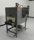 Used Shanklin Model T-7XL Single Zone Heat Shrink Tunnel. Tunnel conveyor is rated at speeds from 15 to 120 ft per minute. Has temperature controls from 50 to 500 deg. F. Has a 4-8
