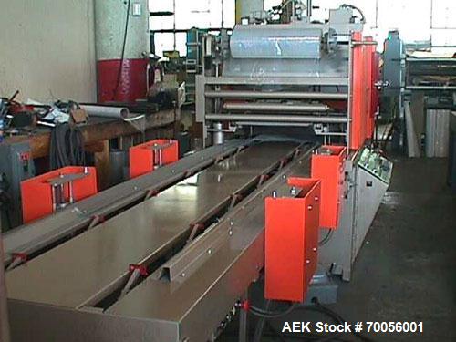 Used ZED Industries Automatic Skin and Trim Skin Packer, model 5911, 18" x 21". Features card infeed pusher with dual template option; automatic card transfer, skin packaging and hydraulic die cuttin...