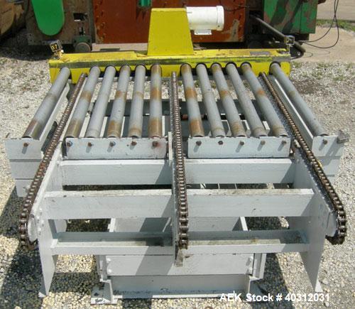 Used Infra-Pak Side Winder Automatic Stretch Wrapper, model CTA. 90" diameter turntable, counter clockwise rotation, 48" x 54" x 60" high x 20" wide film, 4000 pound load capacity. Driven by a 1 hp, ...