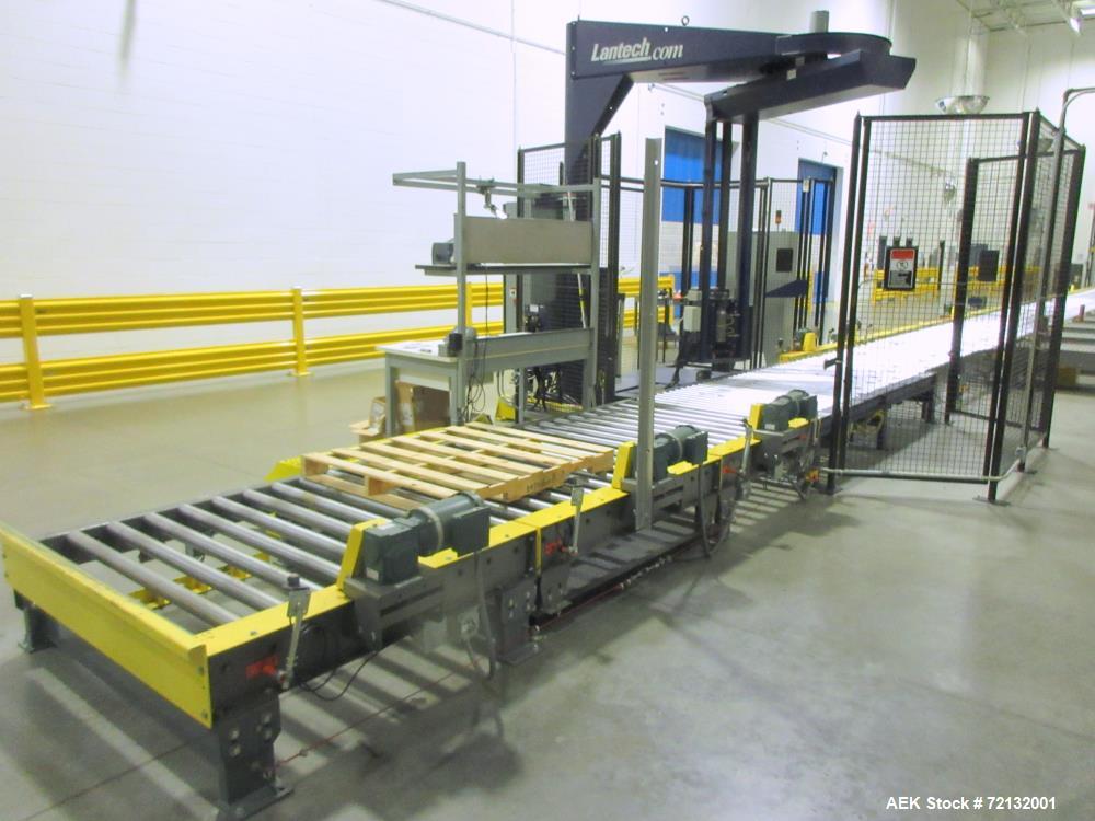 Used Lantech Floor-Mounted Orbital Automatic Stretch Wrapper, Model 51500,