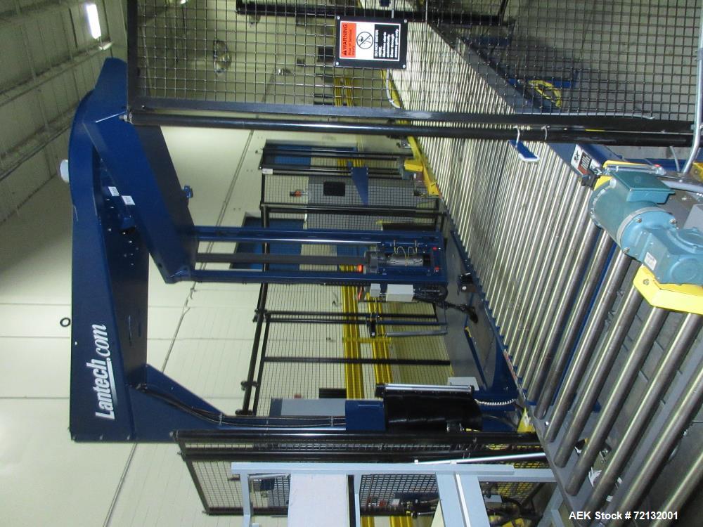 Used Lantech Floor-Mounted Orbital Automatic Stretch Wrapper, Model 51500,