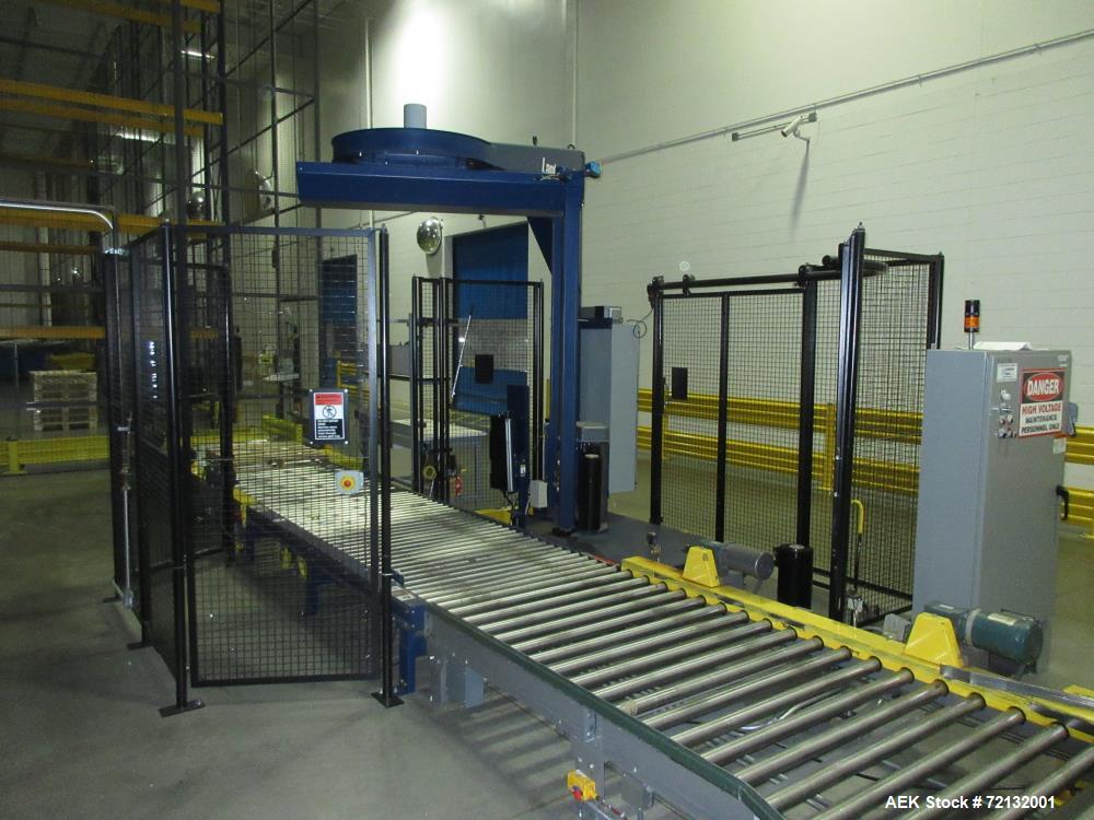 Used Lantech Floor-Mounted Orbital Automatic Stretch Wrapper, Model 51500,