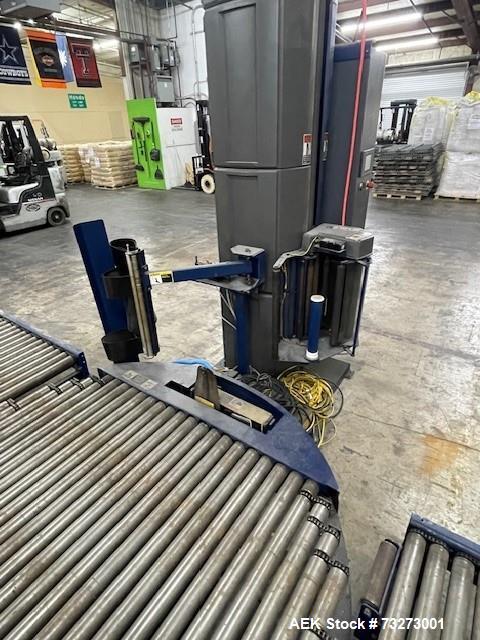 Lantech Model Q-1000 Pallet Wrapper | 48"x48" Area | Auto Cut-Off | Food Grade