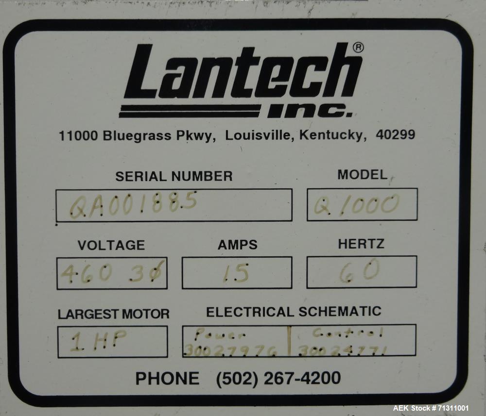 Used Lantech Model Q1000 Automatic Stretch Wrapper