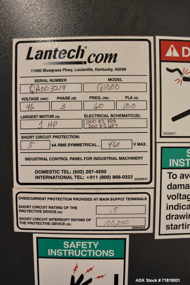 Used Lantech Model Q1000 Automatic Stretch Wrapper